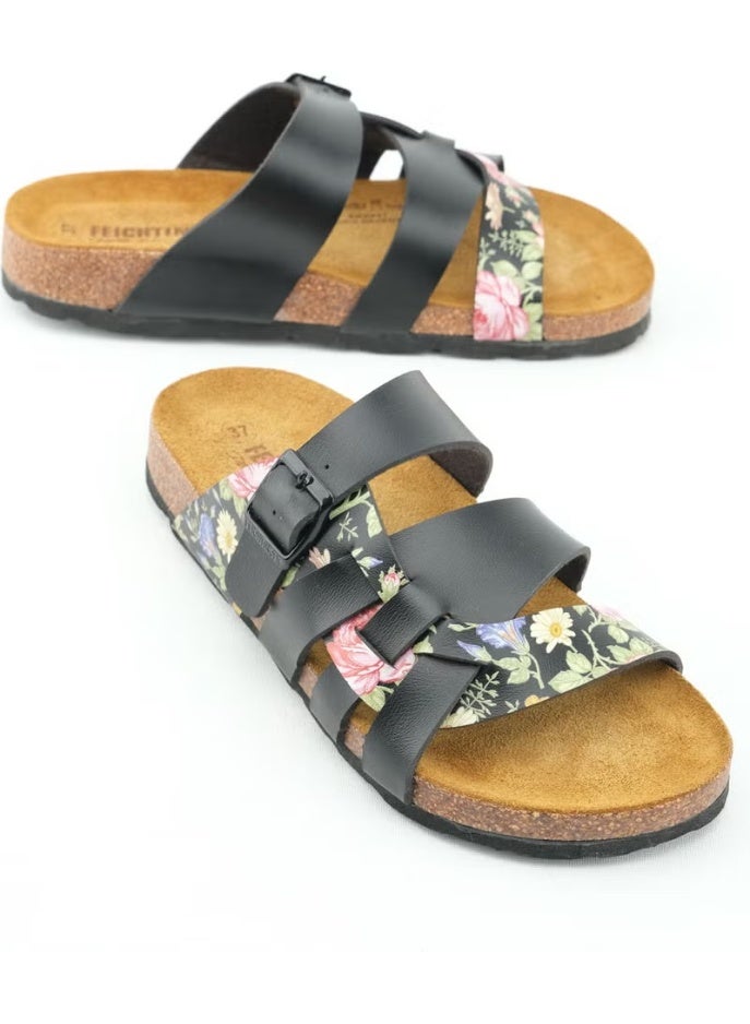 Gezer Feichtinger Der Bio Summer Women's Insole Leather Cork Sole Daily Slippers - Image 1